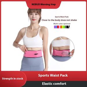 Custom Sports Kettle Pouch Large Capacity Outdoor Marathon Invisible Elastic <b>Running</b> Blet Waist Jogging Bags - Product Image 3