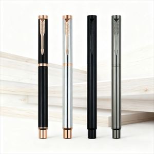 Business Luxury Metal Gel <b>Pen</b> with Custom Logo Slim Signature Blue 0.5mm Writing Width Gift <b>Pen</b> for Corporate Events - Product Image 1