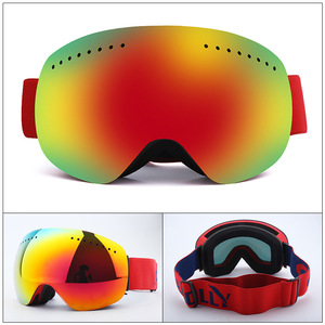 <b>Ski</b> Goggles Magnetic Interchangeable Lens PC Material Full Frame Blue Mirror Anti Fog All Season Outdoor Sports - Product Image 5