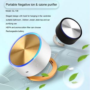 Purificateur d'air personnel pour bureau, mini purificateur d'air ionique, améliore la qualité de l'air jusqu'à 10 fois mieux ㎡   <span class=keywords><strong>Zone</strong></span> respiratoire personnelle - Product Image 1