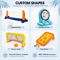 Ensemble de volley-ball gonflable pour piscine avec filet et ballon, filet de volley-ball aquatique pour piscine, enfants et adultes, OEM ODM, logo personnalisé