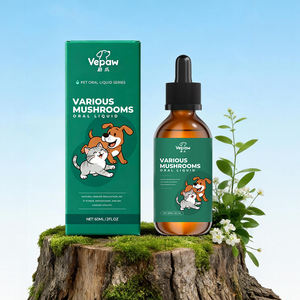 Gotas Orales Multihongos 60ml, Extractos de Hongos, Refuerzo Inmunológico, Estimulante Cerebral, Suplemento para Perros y Gatos - Product Image 1