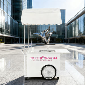 Carrito de Helados, Remolque de Gelato, Carrito Móvil para Venta de Flores, Camión de Comida - Product Image 3