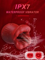 Vollautomatischer Vibrator mit 10 Leckmodi, Wasserdicht IPX7, für Anale, Klitorale, Brustwarzen- und G-Punkt-Stimulation