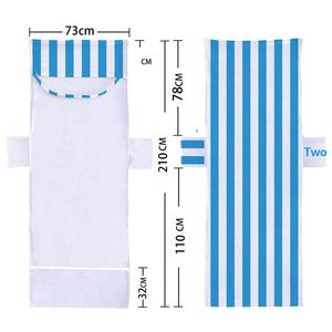 Housse de chaise de plage en gros, housse de transat, sac de rangement, serviette de plage rayée en microfibre à impression numérique 3D géométrique - Product Image 5