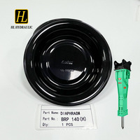 Diaphragme en caoutchouc pour brise-roche hydraulique d'excavatrice BRP140, pièces de rechange pour kit de joint d'accumulateur de marteau