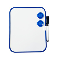 Tableau blanc magnétique portable 8x6 pouces avec cadre en plastique effaçable pour le dessin et l'enseignement des enfants