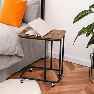 Wholesale C Shaped Side End Table C-Shaped Lamp Accent Tables C Shape Small Snack Coffee Table Under Couch TV Tray