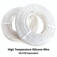 Câble flexible résistant à la chaleur H05SJ-K en silicone et fibre de verre tressé 2,5 mm² 300/500V 200°C, équipement IEC 60245