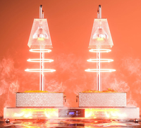 Lampe chauffante de comptoir commerciale à tête simple, double ou triple pour buffet, idéale pour l'hôtellerie, la restauration et la présentation alimentaire