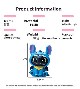 Zaizai Boîte Mystère Polyvalente et Adorable, <span class=keywords><strong>Figurine</strong></span> en Résine Style Toothless, Mignonne Poupée <span class=keywords><strong>Dragon</strong></span> Noir, Décoration de Bureau, Jouet Tendance et Ludique - Product Image 6