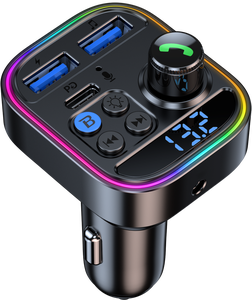 Высокое качество Hands-free мобильный телефон беспроводной BT Usb Автомобильное быстрое зарядное устройство Fm-плеер передатчик - Product Image 2