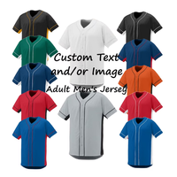 Jersey sublimasi uniseks poliester desain khusus pria, Jersey bisbol putih kosong berkancing bawah