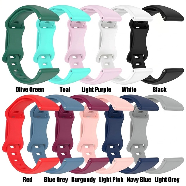 Silicone Watch Strap with an 8-shaped Clasp, Suitable for Samsung/Garmin 18/20/22mm Smartwatches