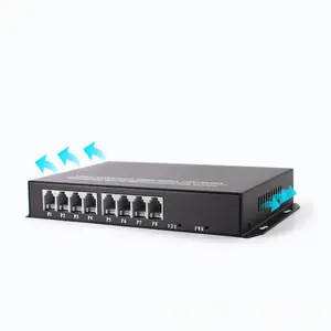 Glasfaser konverter 8-Kanal-Multiplexer Pcm Video Digitaler optischer Konverter Telefon Optischer Transceiver