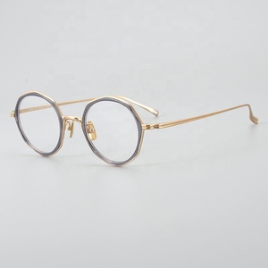 Trung Quốc thâm quyến nhà máy handmade chất lượng cao tinh khiết Titanium tấm kính khung kính mắt Frames <span class=keywords><strong>Acetate</strong></span> khung quang học - Product Image 4