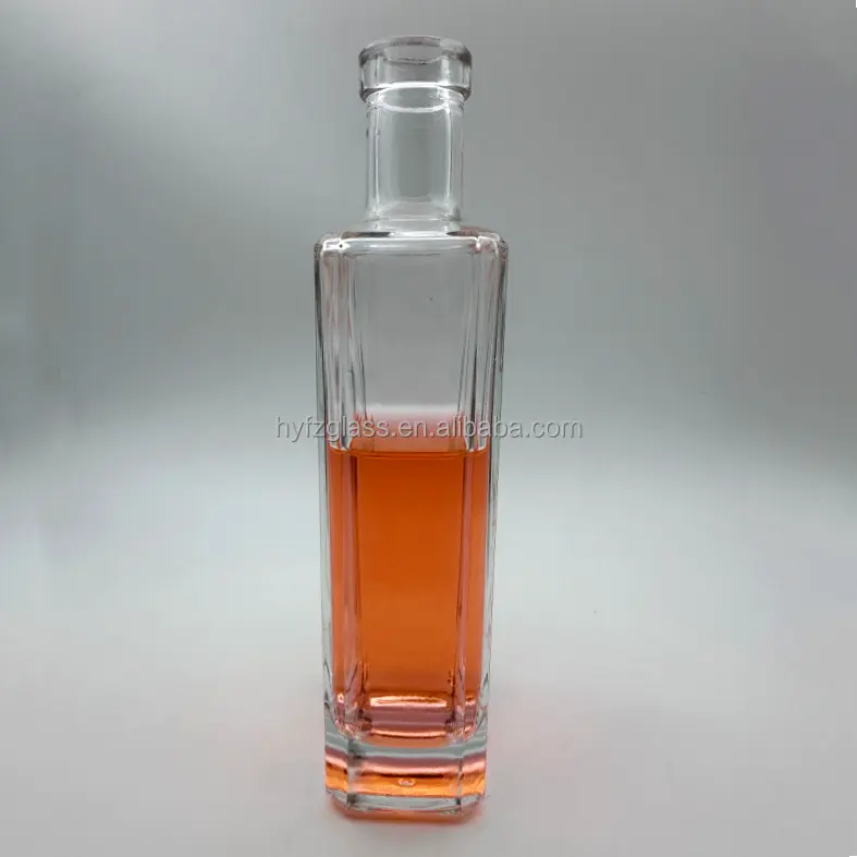 Ruisheng Großhandel 180 ml 250 ml 500 ml flaches Glas Soße Marasca-Flasche Olivenöl-Glasflasche