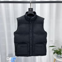 Vente Chaude Hiver Gilet Chauffant pour Homme Col Montant Mode Freestyle Doudoune Sans Manches en Duvet d'Oie Dropshipping