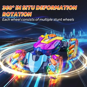 DWI giocattoli educativi 4WD <span class=keywords><strong>2</strong></span>.4g di rilevamento gestuale RC Stunt Car 10 KM/H telecomando auto 360 ° trasformare auto giocattoli con Spray per bambini - Product Image 2
