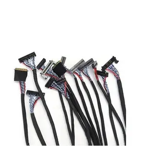 Professional factory wholesale flexible lcd extension connector harness lvds cable for tv screen display