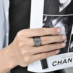 Punk Solomon Kabbalah mysticisme à la mode étanche sans ternissement plaqué acier inoxydable mode bijoux anneau pour hommes en gros - Product Image 6