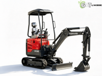 Mini-excavatrice sur chenilles LANDWARD LW20E de 2 tonnes d'occasion pour moteur |   EPA |   EURO 5 |   SWING BOOM |   Engrenage de pompe de boîte de vitesses moteur |   Ferme