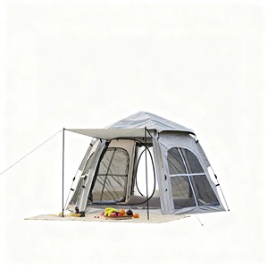 Tente de camping quatre saisons anti-UV pour <span class=keywords><strong>2</strong></span> personnes, grande capacité, fenêtre transversale, hexagonale, ouverture rapide automatique, protection UV - Product Image 1