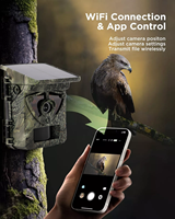 Nouvelle Caméra de Surveillance Intégrée Solaire 4K 60MP avec Connexion Vidéo et Contrôle via Application WiFi, Caméra de Chasse et de Surveillance IP67 pour le Camping et la Chasse Sauvage