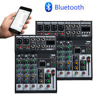 Mini-mixeur professionnel 4 canaux avec effets DSP de réverbération, portable pour le contrôle DJ et le mixage audio d'instruments, vente flash