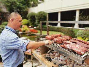 Santa Maria YGST1000 Brasero Asado/Grill argentin luxueux en acier inoxydable 304 pour plus de 5 personnes 900x600mm BBQ haut de gamme - Product Image 3