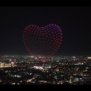 Kit de système de spectacle de drones MMC avec fonction de sortie ou de retour automatique des boîtes, 60 drones synchronisés pour spectacle aérien avec lumières LED - Product Image 5