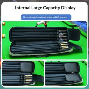 Étui <span class=keywords><strong>de</strong></span> transport portable pour queue <span class=keywords><strong>de</strong></span> billard transfrontalier, modèle 1095, noir, pour 8 queues et 1/2 queue, avec <span class=keywords><strong>film</strong></span> <span class=keywords><strong>de</strong></span> protection - Product Image 2