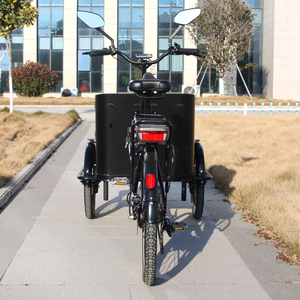 <span class=keywords><strong>Vélo</strong></span> cargo <span class=keywords><strong>électrique</strong></span> noir à usage familial <span class=keywords><strong>vélo</strong></span> de <span class=keywords><strong>remorque</strong></span> de cargaison à deux roues avant cadre en acier <span class=keywords><strong>vélo</strong></span> de cargaison à 3 roues avec <span class=keywords><strong>porte</strong></span> latérale - Product Image 2