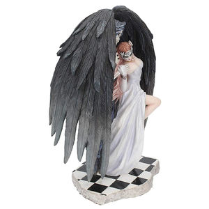 Estatua Personalizada de la Santa Muerte para Halloween, Escultura de Esqueleto de Santa Muerte, Figura de Chica Enmascarada Bailando con la Muerte - Product Image 2