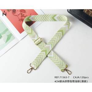 Correa de cincha de 4 cm con flecha verde claro para bolso - Product Image 1