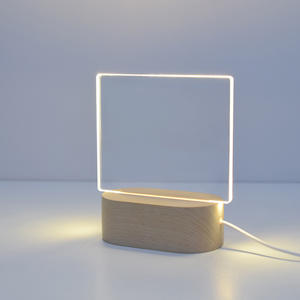 Folha de acrílico branca de <span class=keywords><strong>led</strong></span>, borracha criativa de <span class=keywords><strong>led</strong></span> com luz noturna 3d faça você mesmo - Product Image 3
