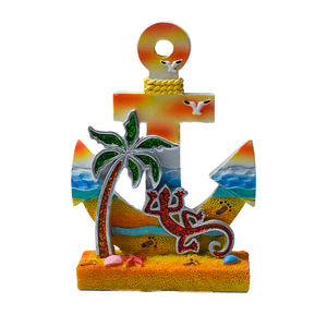 In resina personalizzata tartarughe lucertola albero di cocco <span class=keywords><strong>souvenir</strong></span> 3D scultura animale per la decorazione della casa regali di viaggio - Product Image 2