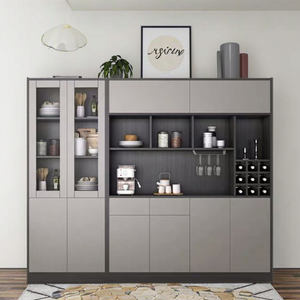 Hot Selling Grey Modern <strong>Design</strong> Wooden <strong>Closet</strong> Systems Living Room Furniture Kitchen Cabinet - Product Image 3