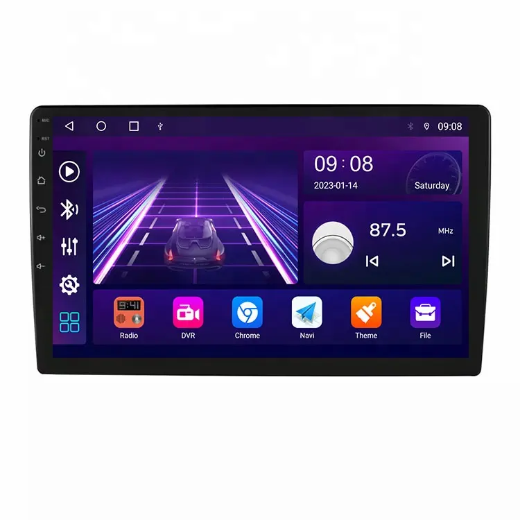 TS10 android 12 10.36 pouces 2Din QLED 7862 pour android auto 8core 4G + 32 go lecteur stéréo de voiture Wifi 4G FM DSP Carplay