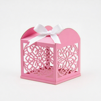 Boîte à bonbons personnalisée, exquise, avec estampage doré, gaufrage, creuse, pour emballages de bonbons, cadeaux alimentaires pour mariage et fête, décor personnalisable