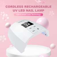 HOWYEA Lampe à ongles bon marché rechargeable avec poignée Séchoir à laque en gel à lumière rouge Lumière UV pour ongles Lampe à led UV sans fil pour ongles
