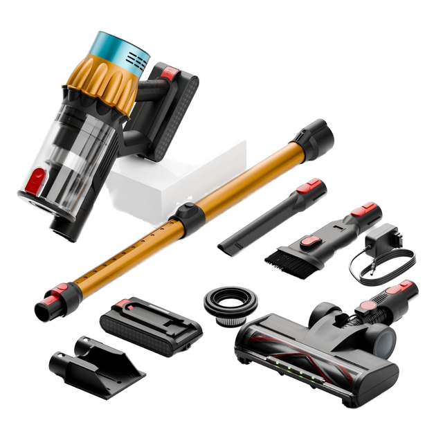 HEPA Filter Brushless Motor Cordless Stick Vacuum Cleaner with Lead Acid Battery Powerful Suction for Household