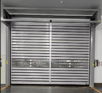 Portes industrielles modernes de haute qualité, portes en aluminium spirales à grande vitesse pour entrepôts, électriques et pratiques