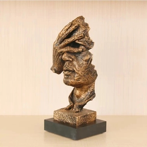 Dekorasi Rumah Kreatif Vintage Patung Seni Resin Harga Pabrik Ornamen Kerajinan Resin Vintage Unik - Product Image 3