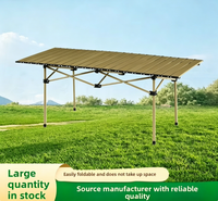 Table de pique-nique pliable et portable pour l'extérieur, idéale pour le camping, les marchés nocturnes, les barbecues, au design rustique, capacité de charge 100 kg