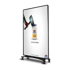Indoor p 2.8 programmable advertising stand transparent led display screen led poster display