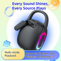 Nouvelle Enceinte Bluetooth Portable 2026 avec Lumière RGB Extérieure, Mini Enceinte Sans Fil