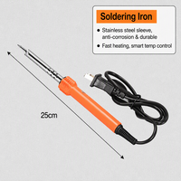 Ensemble d'outils à main pour électricien, 30 pièces, avec multimètre numérique, pince à dénuder les fils, tournevis, marteau, boîte à outils