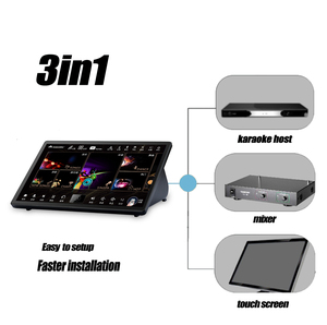 Sistema de Karaoke 3 en 1, Reproductor de 15.6 Pulgadas con Salida 4K, Sistema de Karaoke Inteligente para Fiestas en Casa, Máquina de Karaoke 3 en 1 con Selección de Canciones - Product Image 5