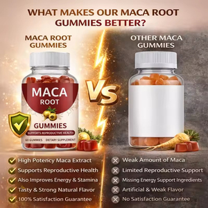 Gummies de Maca en marque blanche OEM, Complément alimentaire pour la santé reproductive, l'énergie et la vitalité - Product Image 4